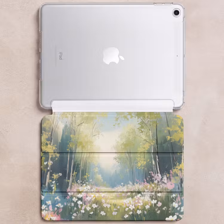 iPad hoes - Bos - Schilderstijl - Kleurrijk — 6