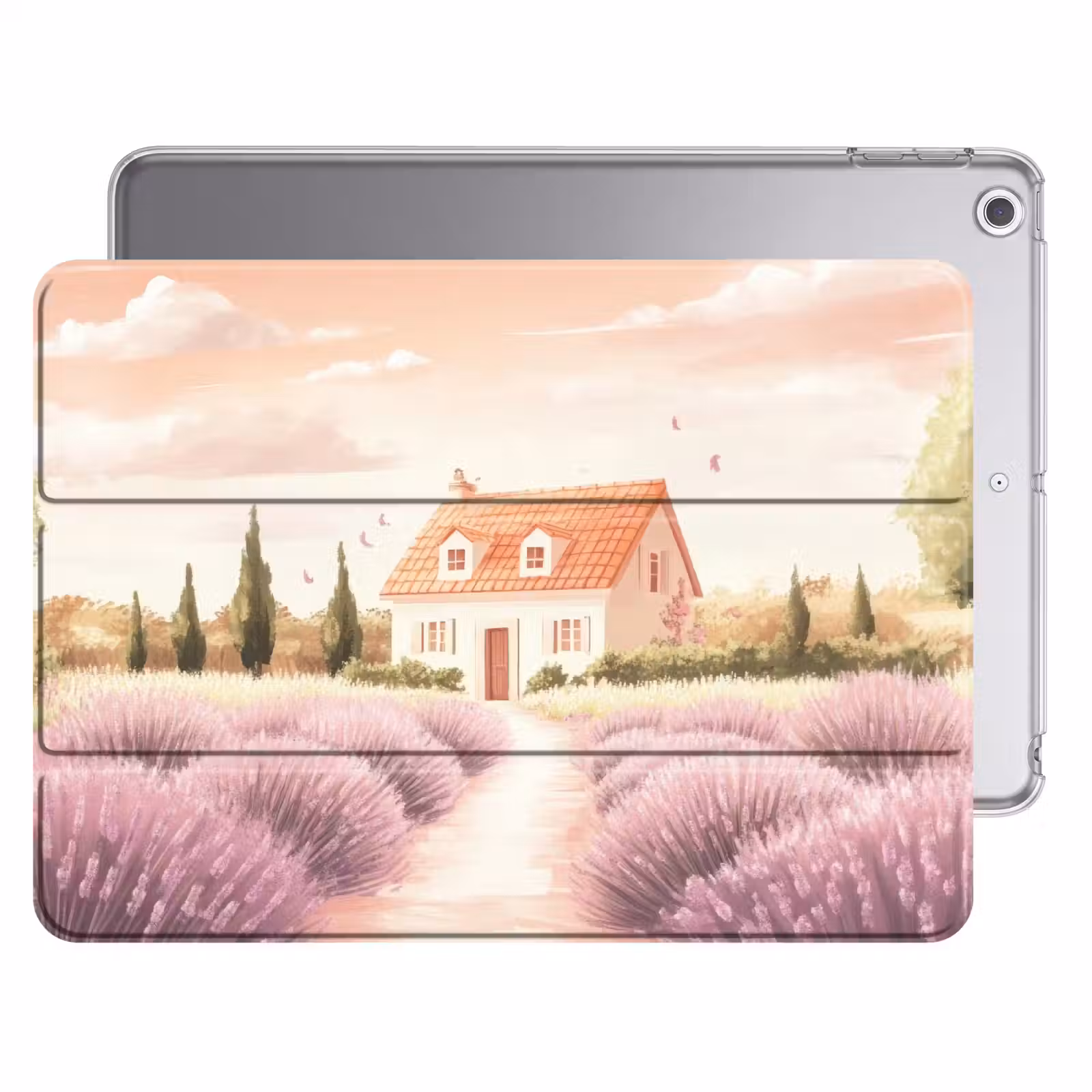 iPad hoes - Lavendelveld - Huis - Paars — 1