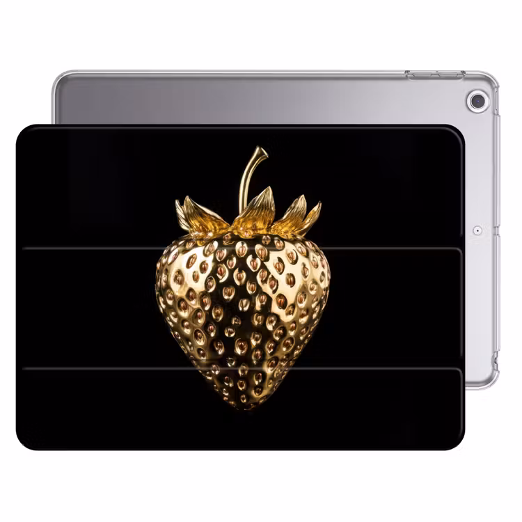 iPad hoes - Aardbei - Goud - Zwart - Chrome — 1