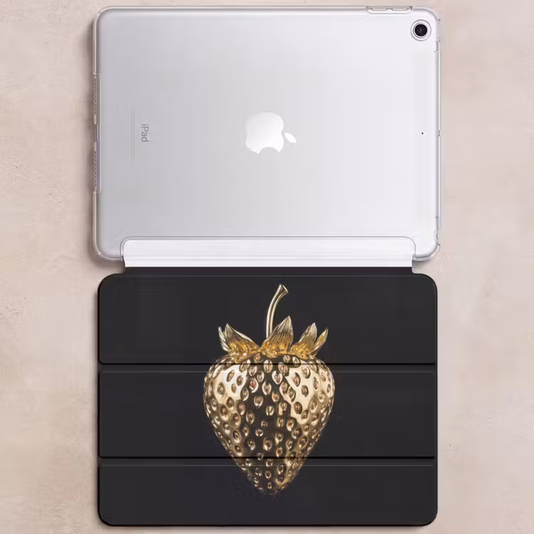 iPad hoes - Aardbei - Goud - Zwart - Chrome — 6