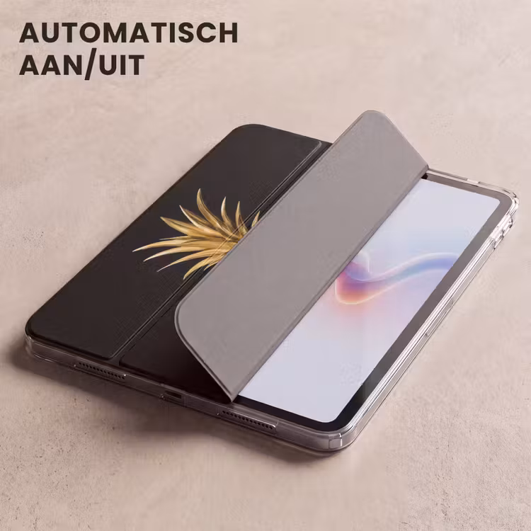 iPad hoes - Ananas - Zwart - Goud - Luxe — 4