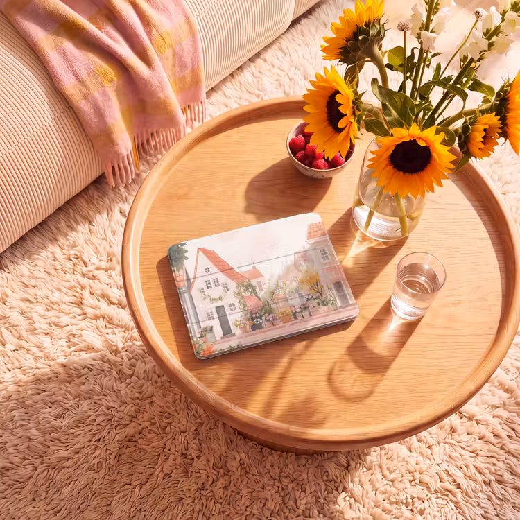 iPad hoes - Bloemen - Huizen - Dorp — 2