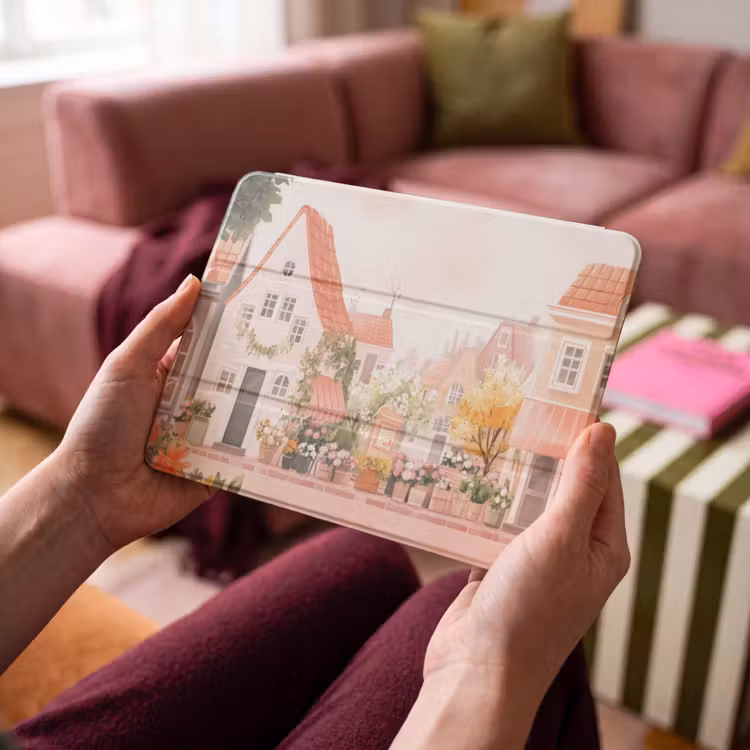 iPad hoes - Bloemen - Huizen - Dorp — 3
