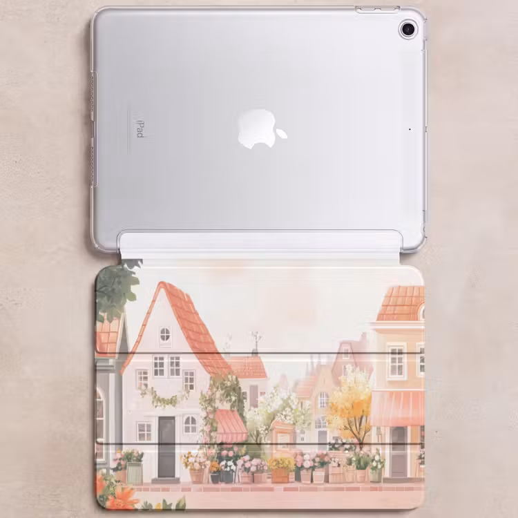 iPad hoes - Bloemen - Huizen - Dorp — 6