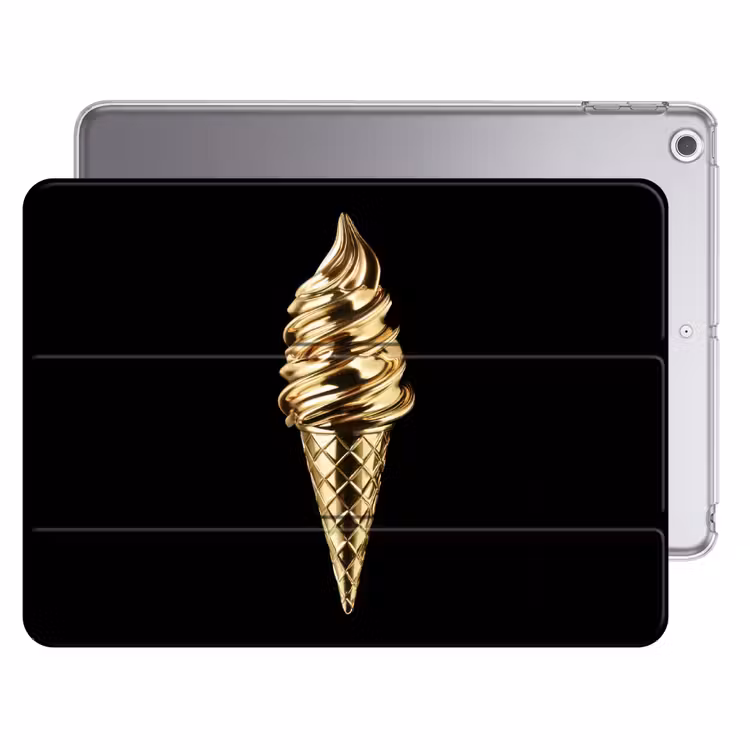 iPad hoes - Ijs - Goud - Zwart - Eten — 1
