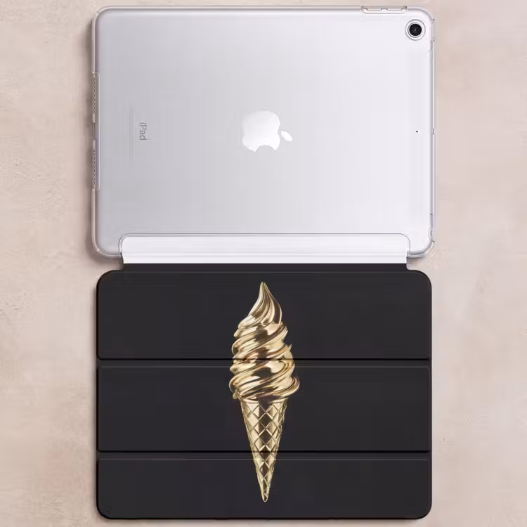 iPad hoes - Ijs - Goud - Zwart - Eten — 6
