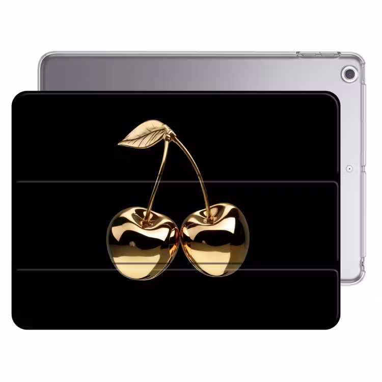 iPad hoes - Kersen - Zwart - Goud - Chrome — 1
