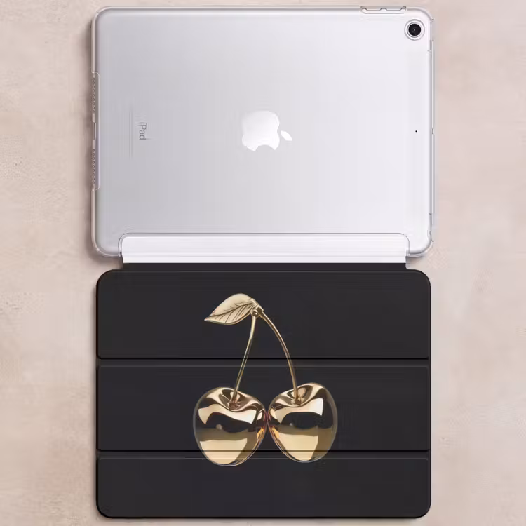iPad hoes - Kersen - Zwart - Goud - Chrome — 6