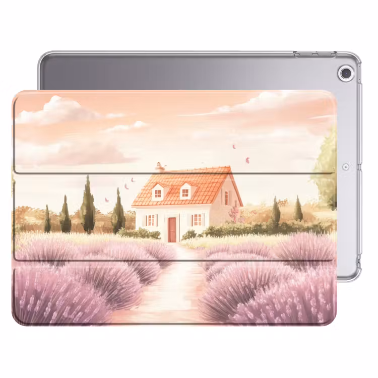 iPad hoes - Lavendelveld - Huis - Paars — 1