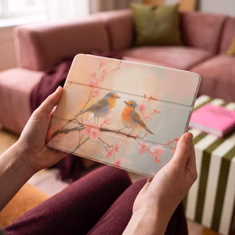 iPad hoes - Roodborstjes - Sierlijk - Bloesemtak — 3
