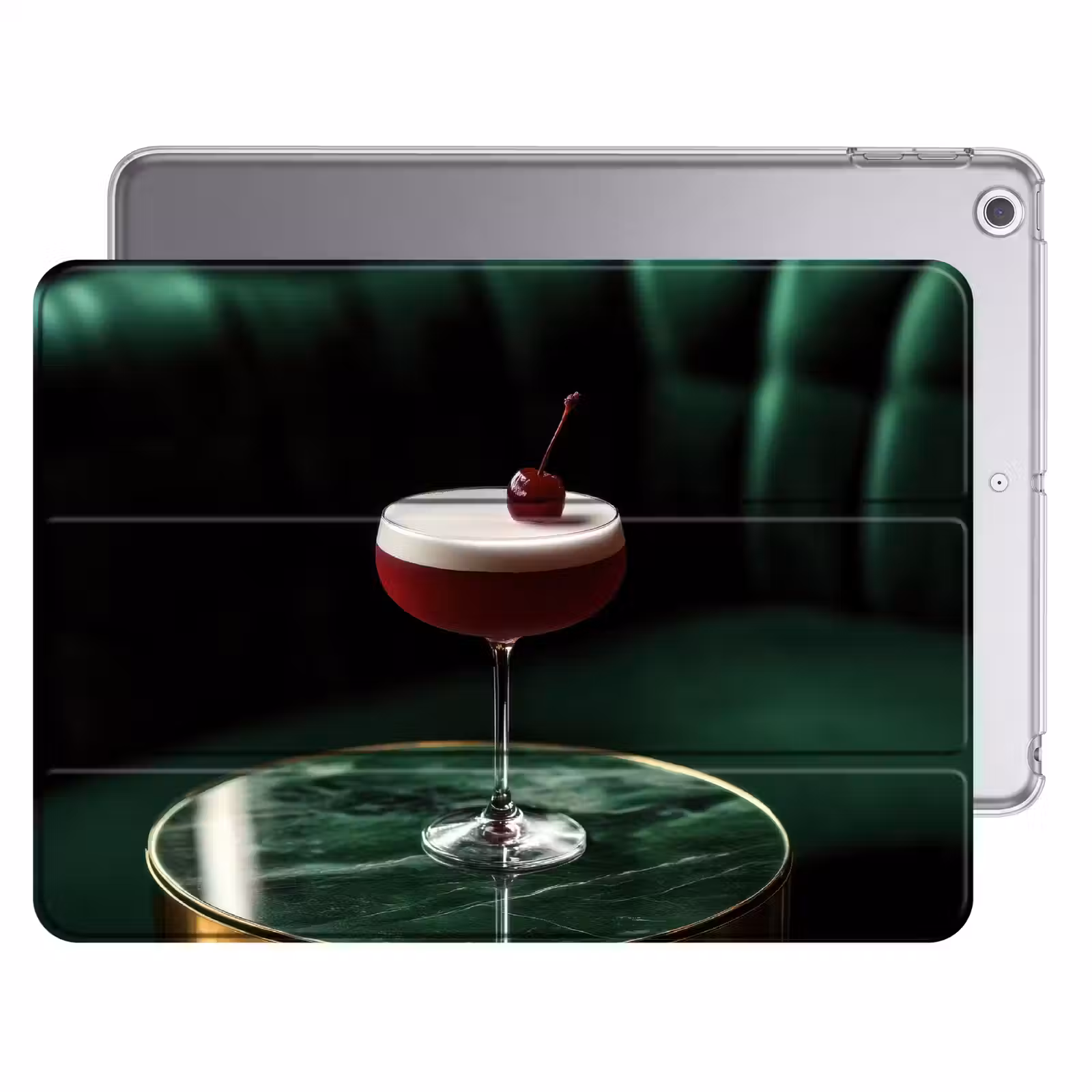iPad hoes - Kers - Cocktail - Rood - Marmer — 1