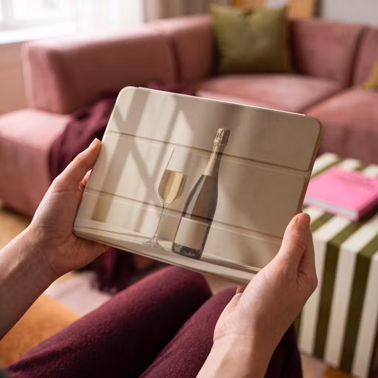 iPad hoes - Champagne - Beige - Schaduw - Bubbels — 3