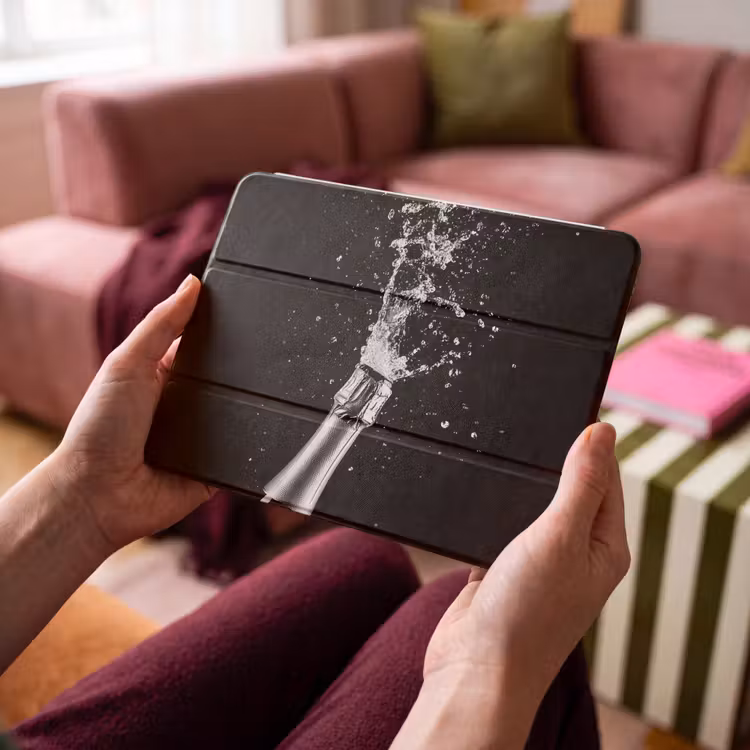 iPad hoes - Champagne - Zwart - Spetters - Popping — 3