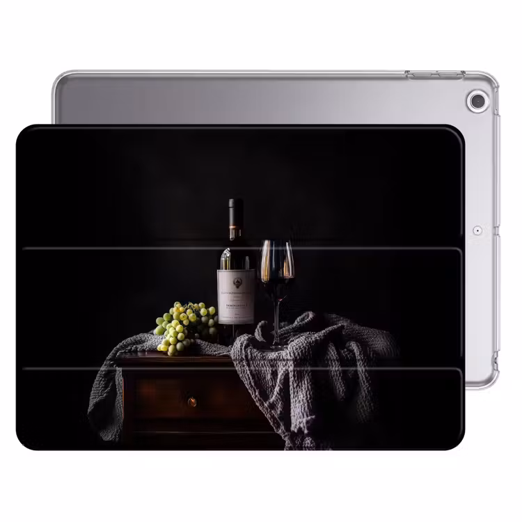 iPad hoes - Druiven - Wijn - Rood - Tafel — 1