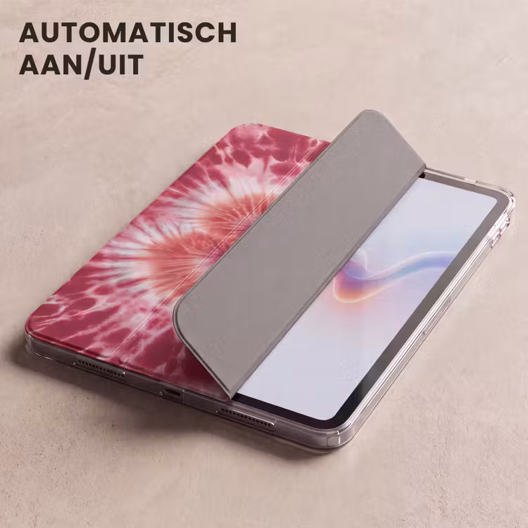 iPad hoes - Hartvorm - Roze - Tie dye — 4