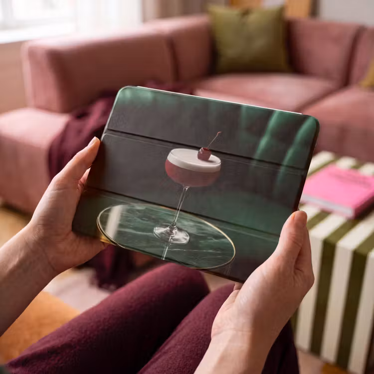 iPad hoes - Kers - Cocktail - Rood - Marmer — 3