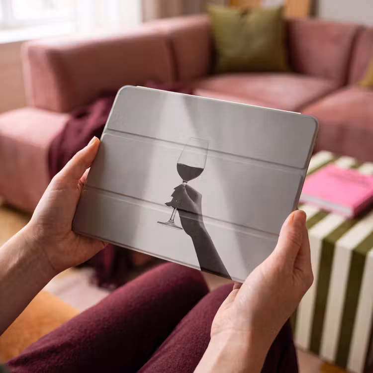 iPad hoes - Lichtinval - Wijn - Rood - Glas — 3
