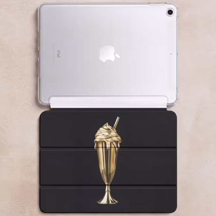 iPad hoes - Milkshake - Goud - Drinken - Zwart — 6