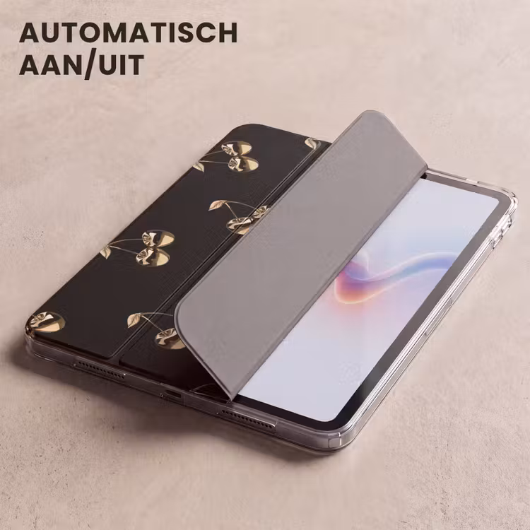 iPad hoes - Patroon - Kersen - Goud - Chrome — 4