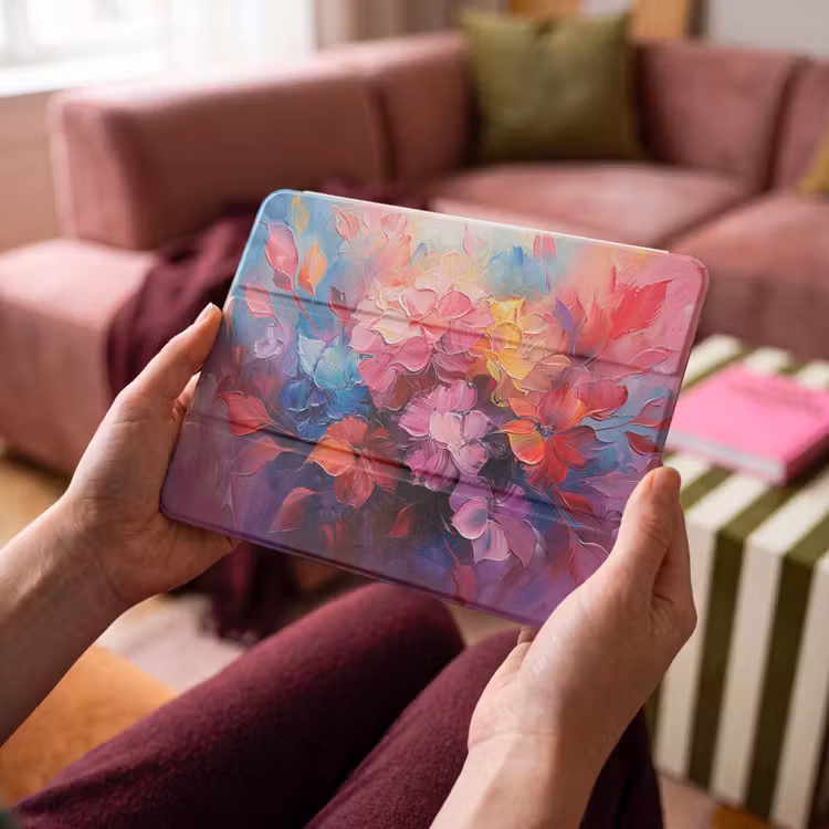 iPad hoes - Bloemen - Verf - Abstract - Kleurrijk — 3