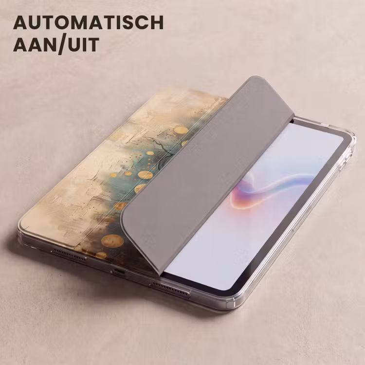 iPad hoes - Boom - Abstract - Bruin - Goud - Industrieel — 4