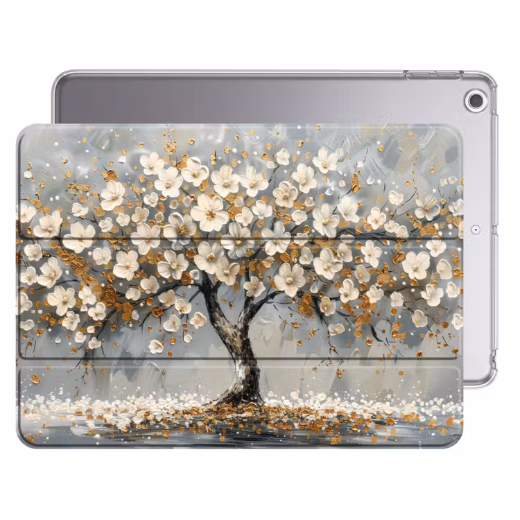 iPad hoes - Boom - Goud - Bloemen - Abstract - Kunst — 1