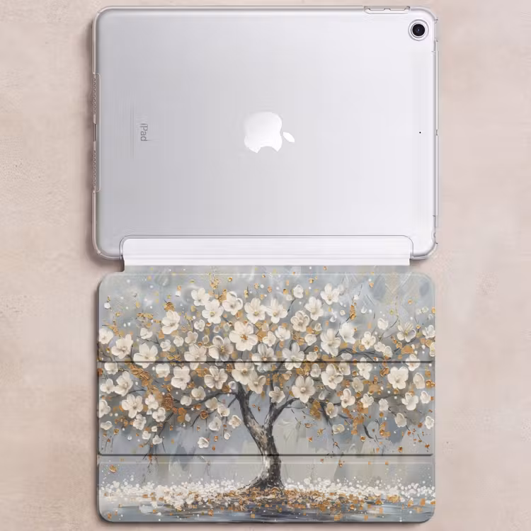 iPad hoes - Boom - Goud - Bloemen - Abstract - Kunst — 6