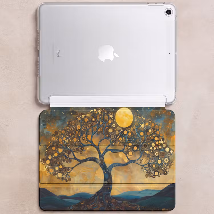 iPad hoes - Boom - Industrieel - Abstract - Geel — 6