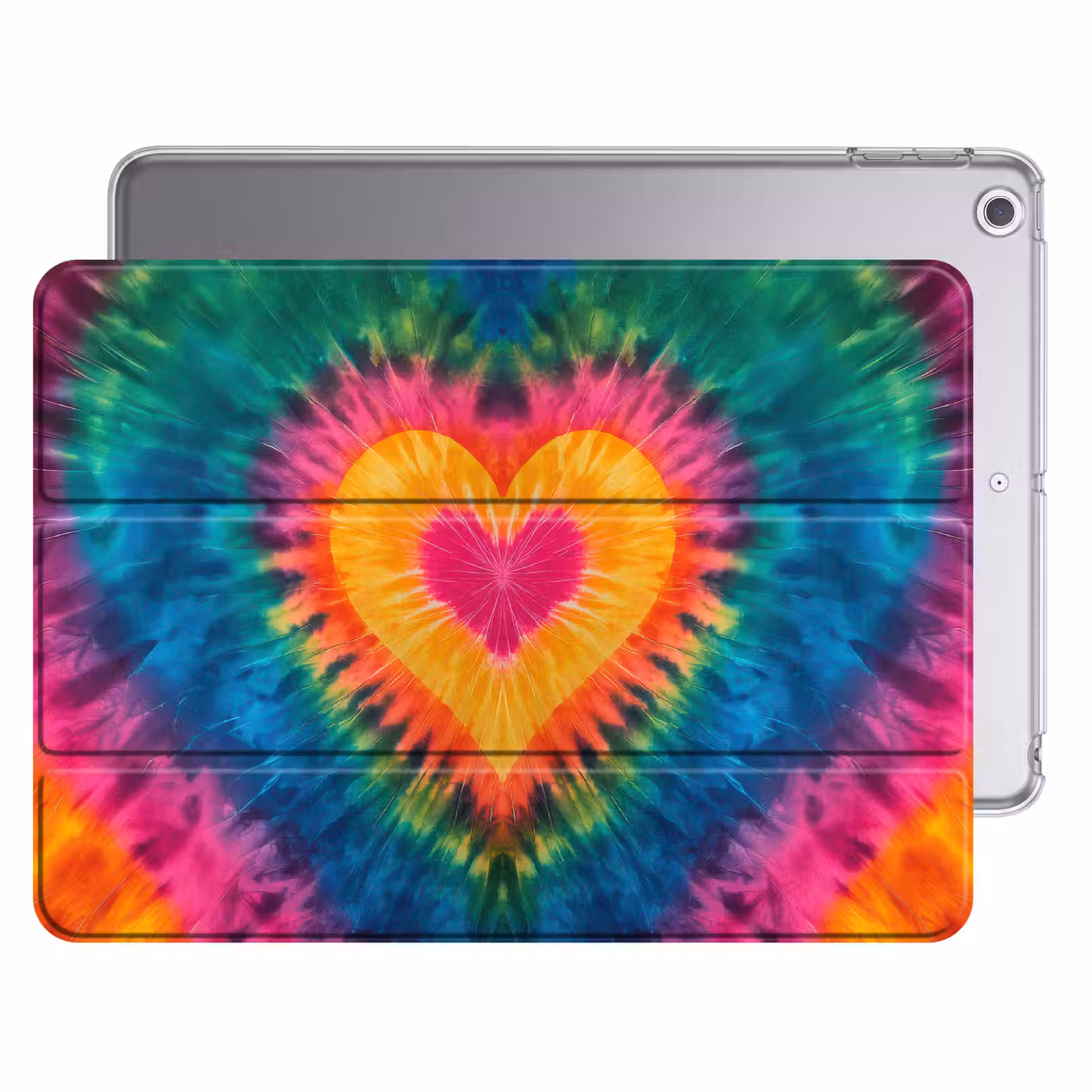 iPad hoes - Hart - Tie Dye - Kleurrijk — 1