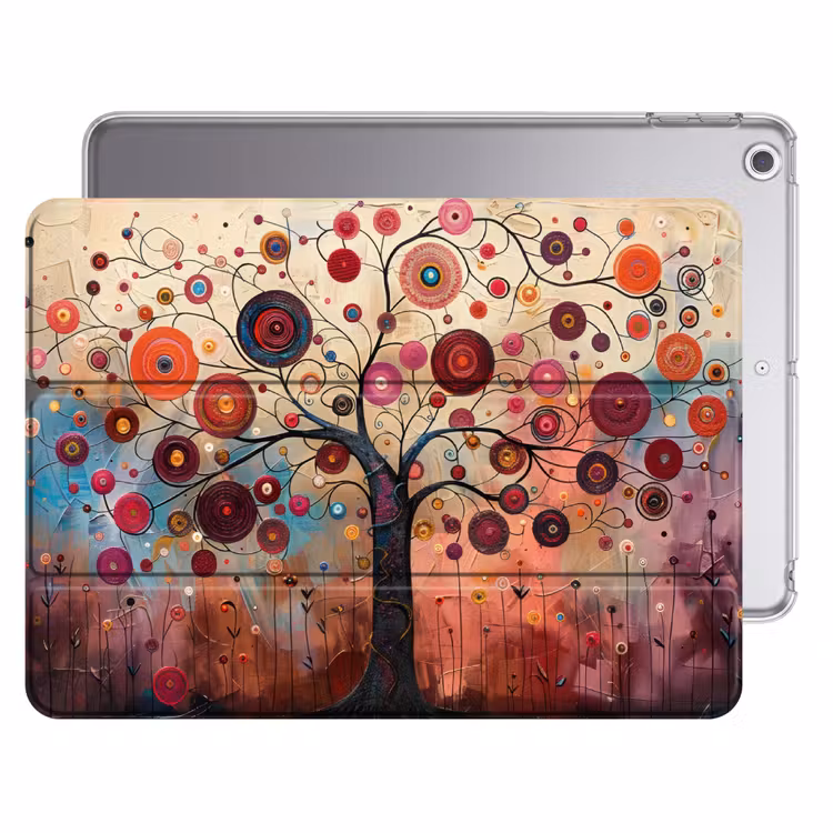 iPad hoes - Boom - Paars - Abstract - Kunst — 1