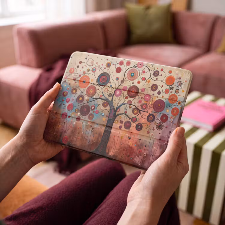 iPad hoes - Boom - Paars - Abstract - Kunst — 3