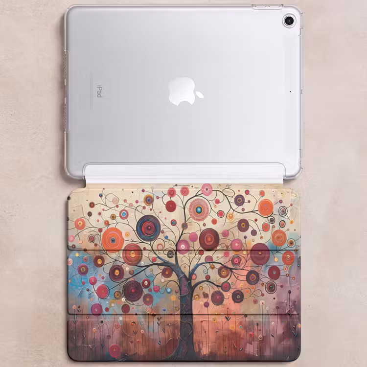 iPad hoes - Boom - Paars - Abstract - Kunst — 6
