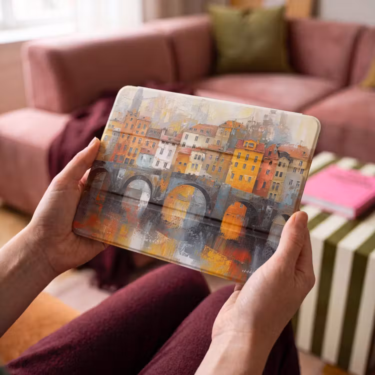 iPad hoes - Gracht - Huizen - Kunst - Art — 3