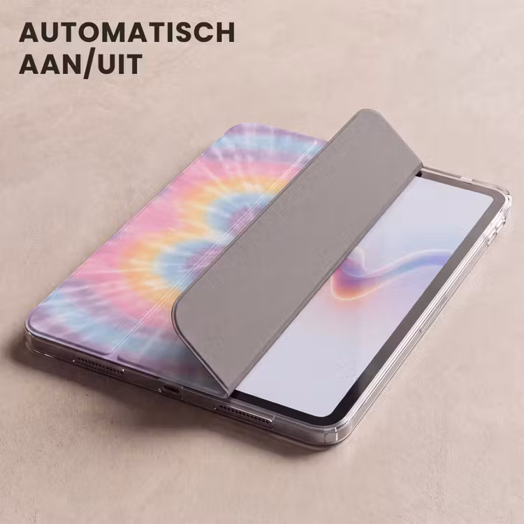 iPad hoes - Hartvorm - Pastelkleuren - Tie Dye — 4