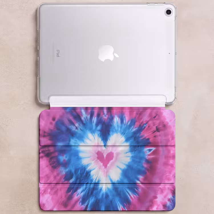 iPad hoes - Hartvormig - Tie dye - Paars — 6