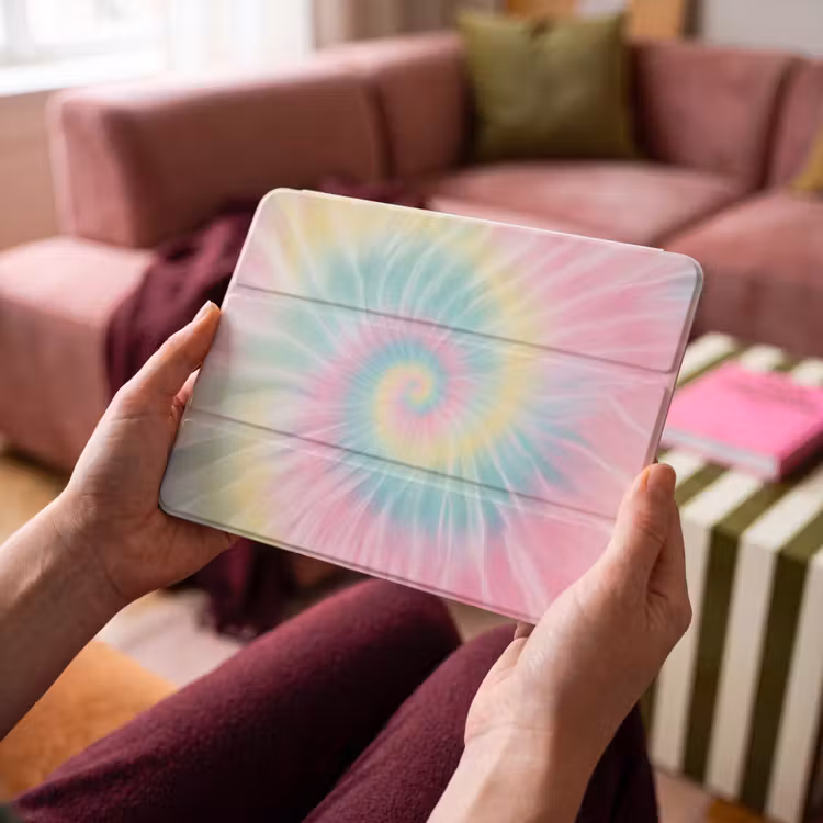 iPad hoes - Pasteltinten - Tie dye - Roze — 3