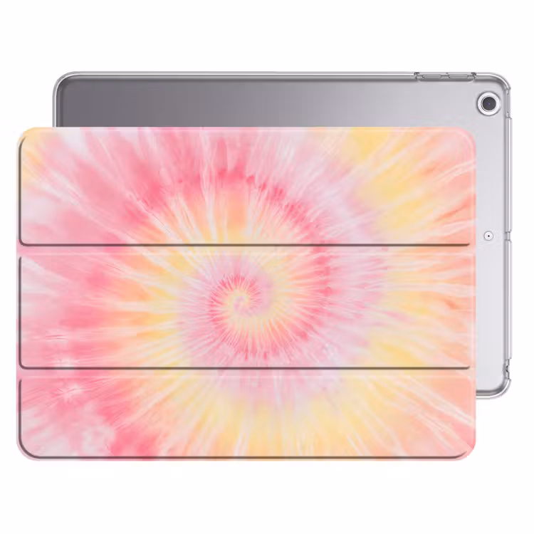 iPad hoes - Patroon - Tie Dye - Pasteltinten - Roze — 1