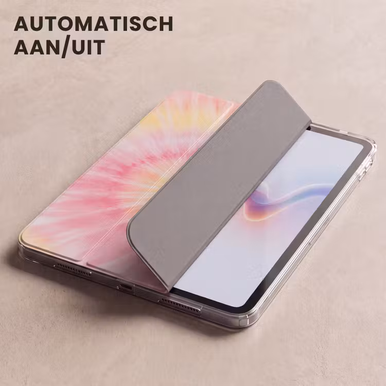 iPad hoes - Patroon - Tie Dye - Pasteltinten - Roze — 4