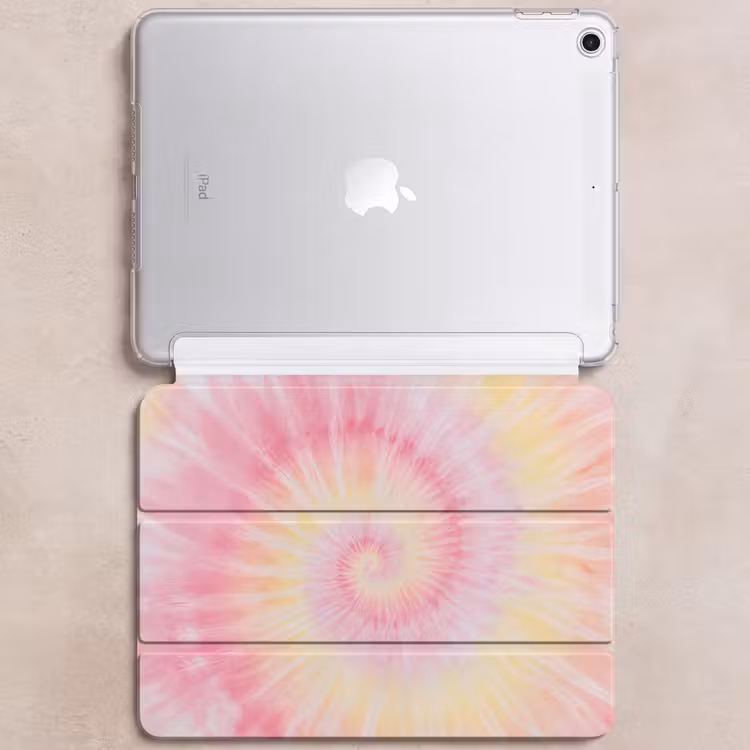 iPad hoes - Patroon - Tie Dye - Pasteltinten - Roze — 6