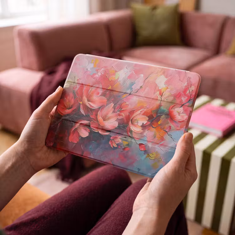 iPad hoes - Bloemen - Roze - Natuur- Kunst - Abstract — 3