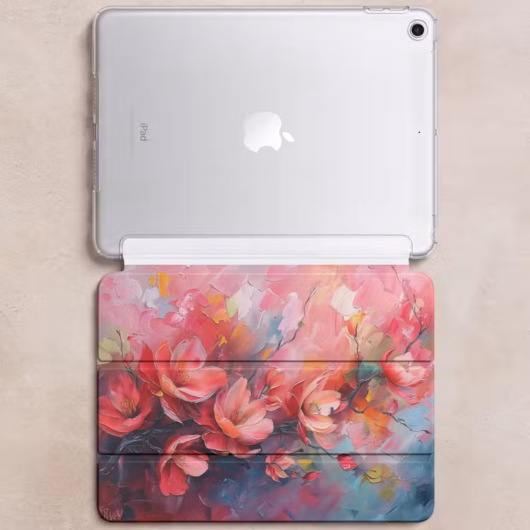 iPad hoes - Bloemen - Roze - Natuur- Kunst - Abstract — 6