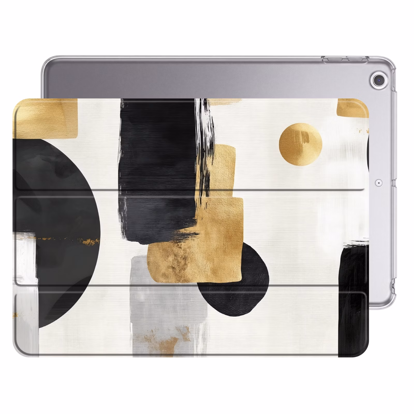 iPad hoes - Goud - Rechthoeken - Cirkels - Abstract — 1