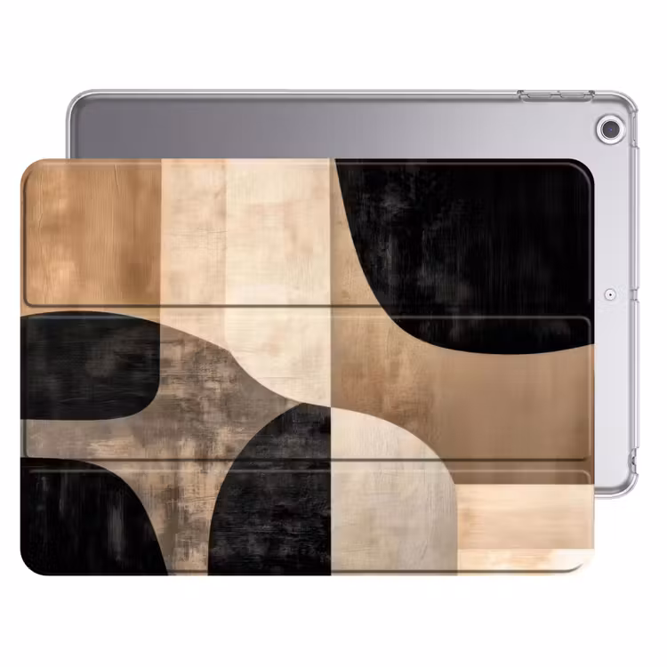 iPad hoes - Abstract - Vlakken - Zwart - Rond — 1