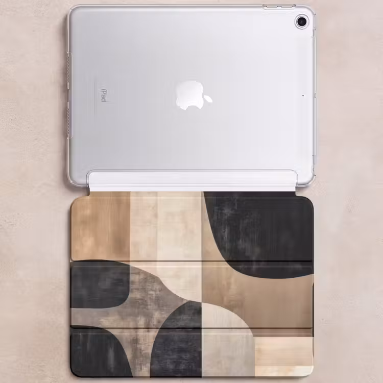 iPad hoes - Abstract - Vlakken - Zwart - Rond — 6