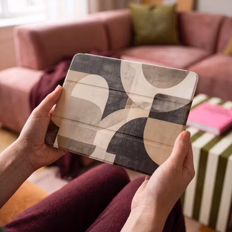 iPad hoes - Abstract - Vormen - Modern - Beige — 3
