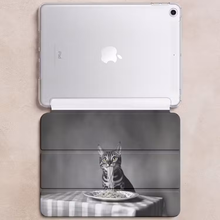 iPad hoes - Bengaal - Kat - Tafelkleed - Zwart - Wit - Dier — 6