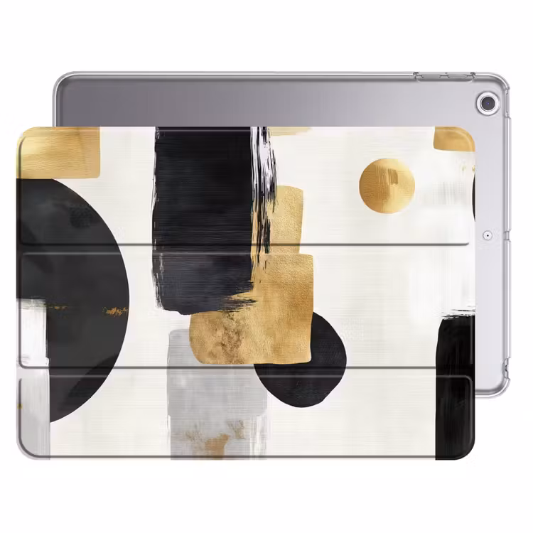iPad hoes - Goud - Rechthoeken - Cirkels - Abstract — 1