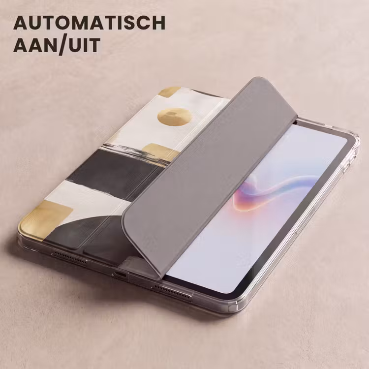 iPad hoes - Goud - Rechthoeken - Cirkels - Abstract — 4