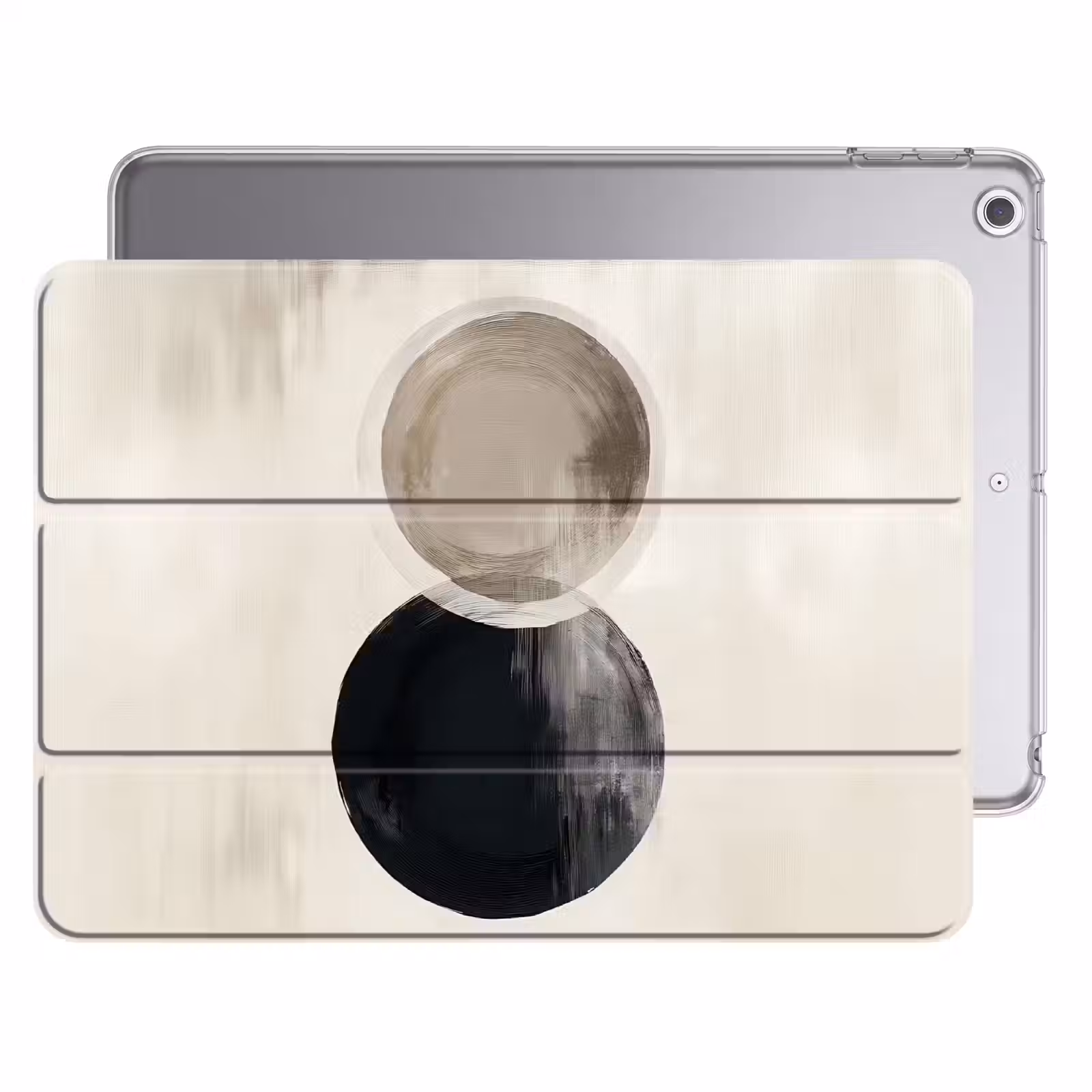iPad hoes - Cirkels - Vorm - Beige - Abstract — 1