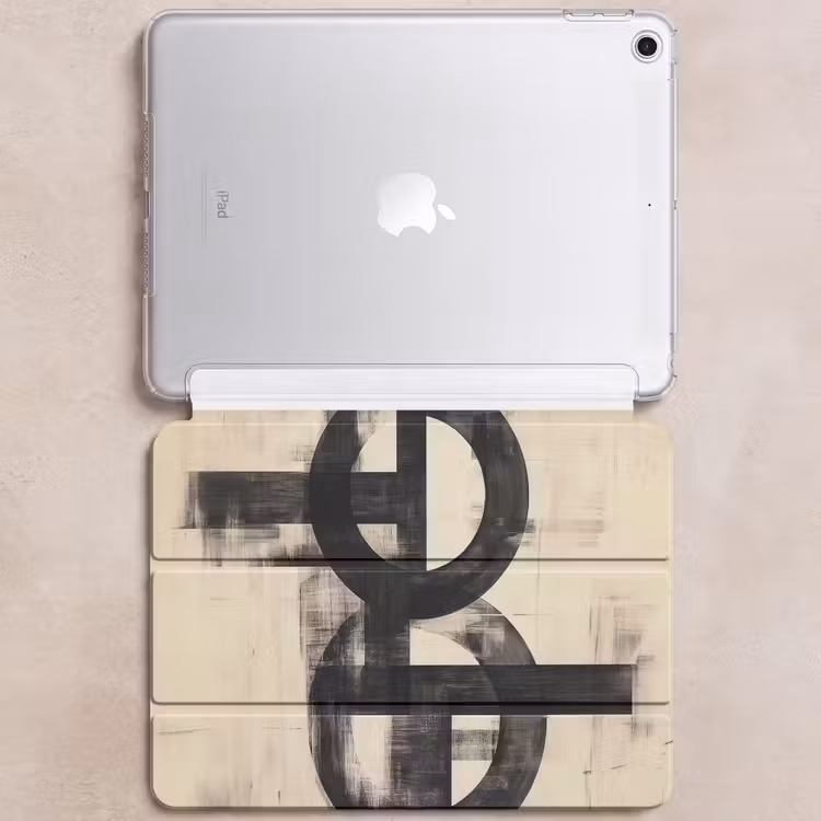 iPad hoes - Cirkels - Balken - Zwart - Abstract — 6